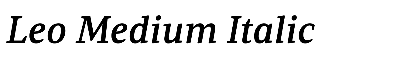 Leo Medium Italic